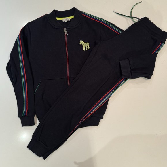 Paul Smith (Authentic)- Navy Cotton Track Suit - Size 10A - Picture 3 of 3